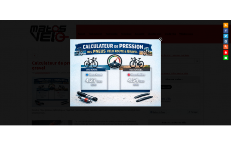 Calculateur de pression des pneus